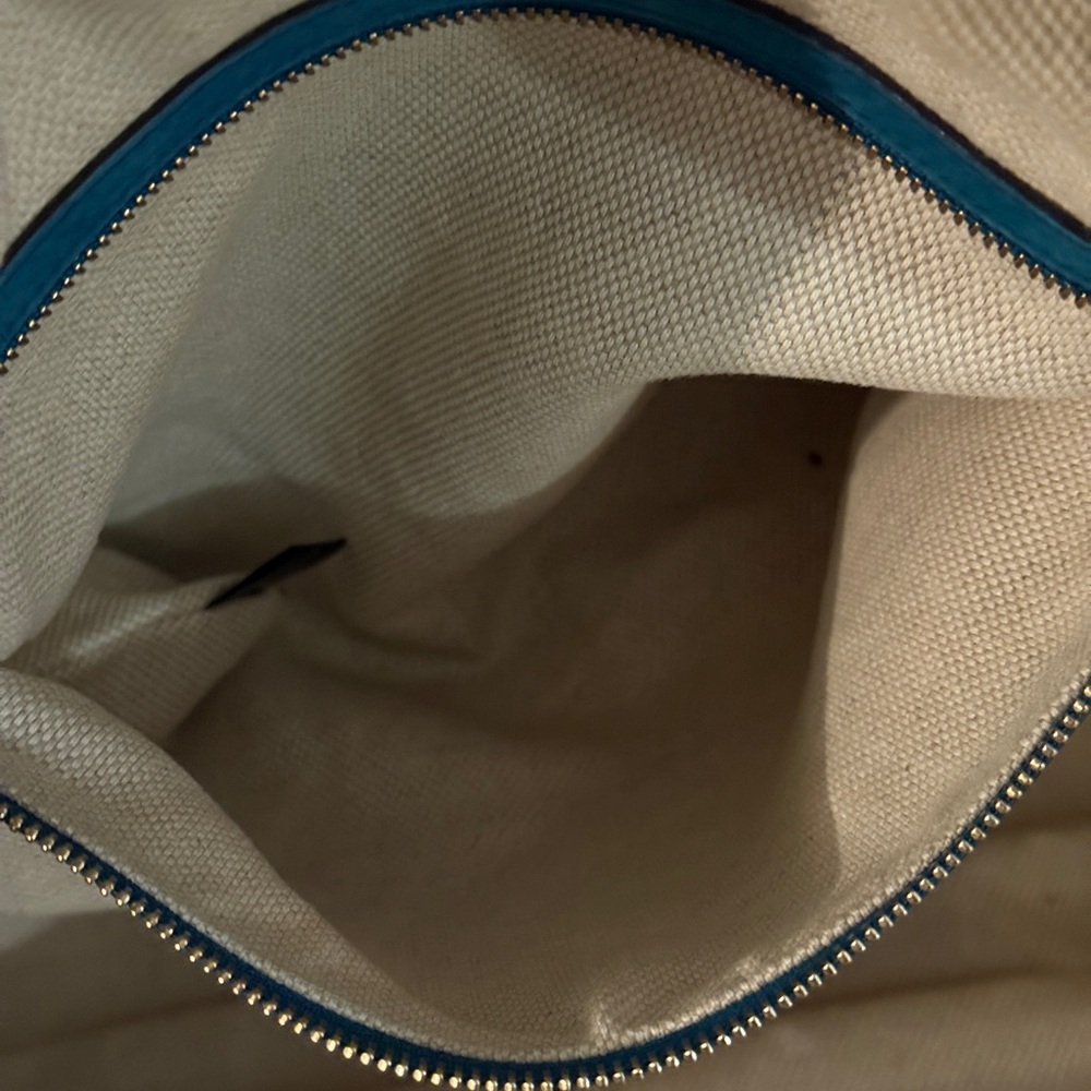 Gucci Soho Blue Nubuck Leather Shoulder Bag - Picture 13 of 15
